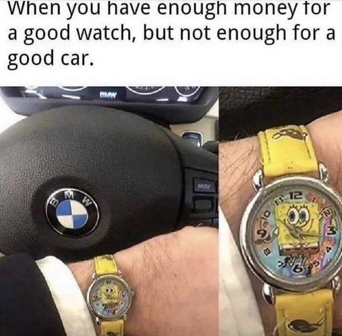 Good hours - Humor, Picture with text, Clock, Bmw, Repeat