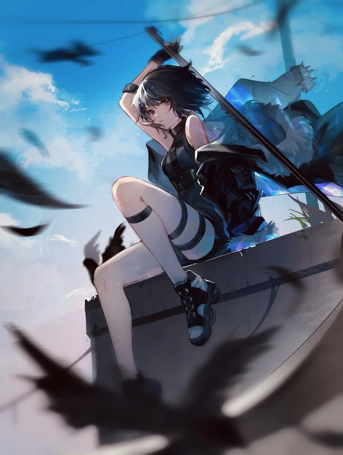 La Plume - Anime art, Anime, La Pluma, Arknights, Longpost