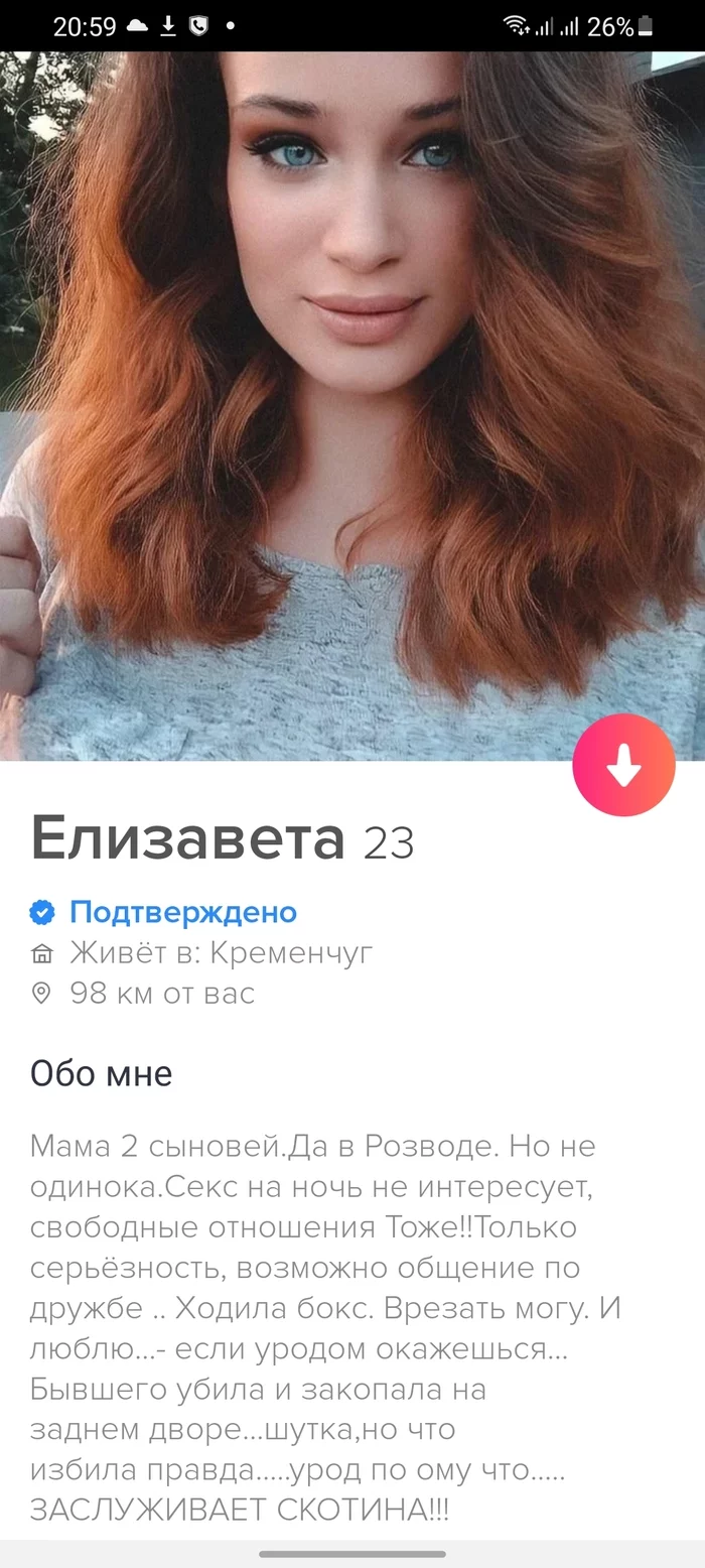 Штошш,на сегодня хватит тиндера... - Моё, Tinder, Маразм, Длиннопост