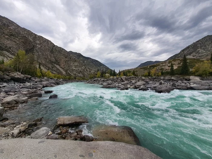 Ilgumen Rapids on Katun - My, River, Mountain river, Altai Republic, Katun, Video