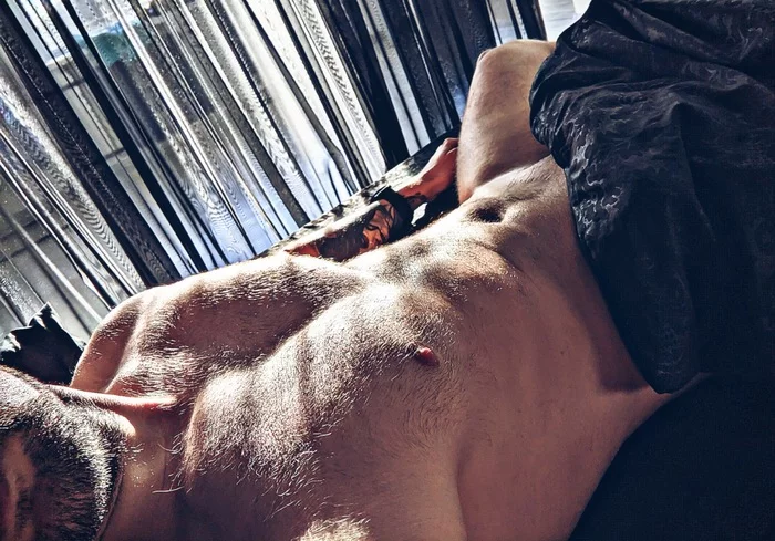 Good morning... it happens)) - NSFW, My, Guys, Men, Torso, Muscle, Playgirl, Author's male erotica, Mr Playgirl