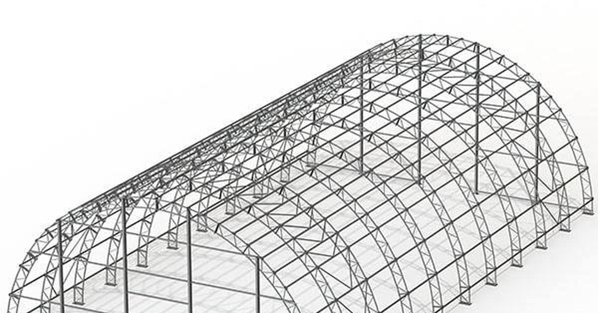 Ангар металлический арочный
