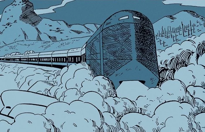 Through the Snow. Frosty post-apocalypse - Comics, Post apocalypse, Winter, A train, Longpost