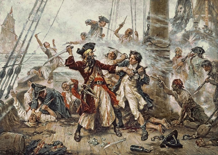 Флагман Золотого века пиратства. Как бутылка рома погубила Эдварда Тича? История, Факты, Пираты, Пиратство, Длиннопост