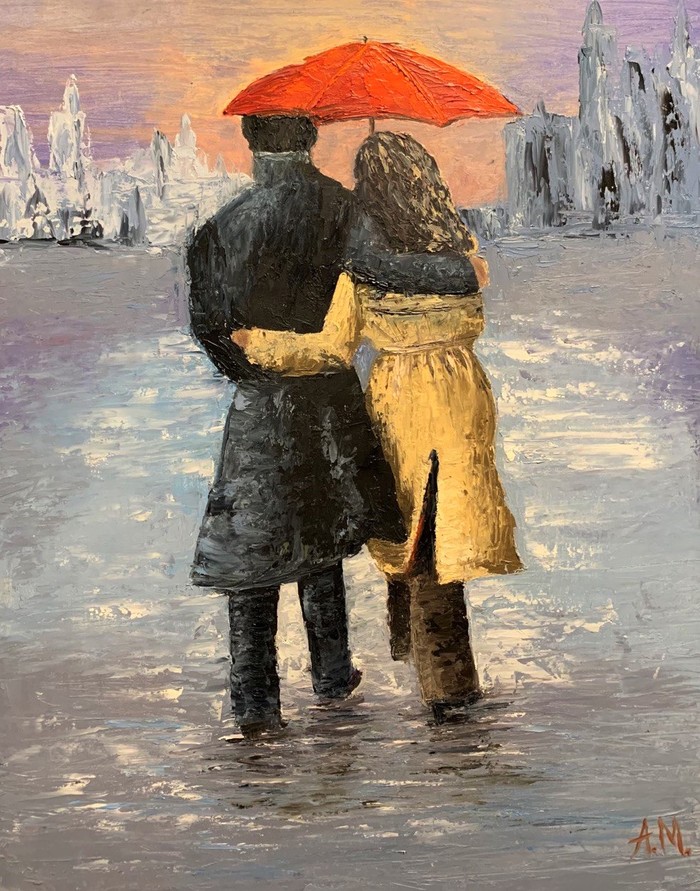 Под зонтом вдвоем