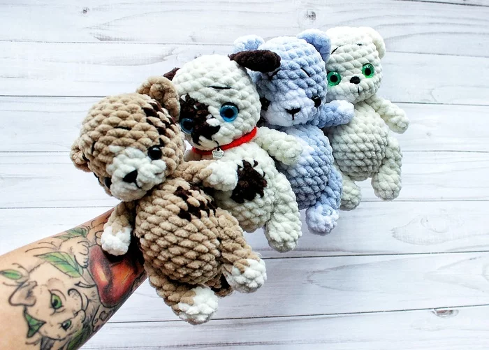 Baby) - My, Amigurumi, Crochet, Pocket animals, Plush Toys, Plush yarn, Longpost