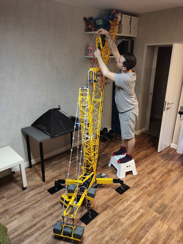 Кран Liebherr LG1750 из Лего | Пикабу