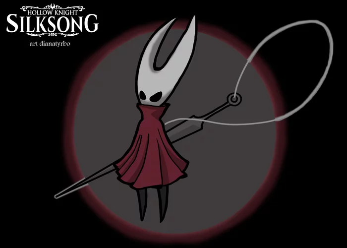 Hornet - My, Photoshop, Digital drawing, Drawing, Hollow knight, Hornet