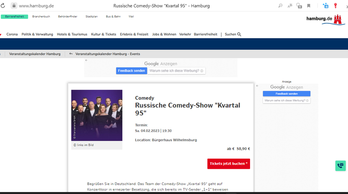 Российское комедийное шоу "Квартал 95"