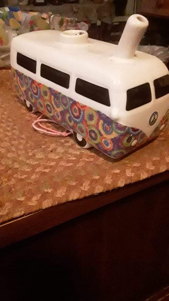 Hippimobile. Porcelain, USA, 1960s - Hippimobile, Hippie, 60th