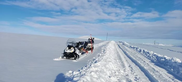 Some fresh snow - My, Kamchatka, Snowmobile, Longpost