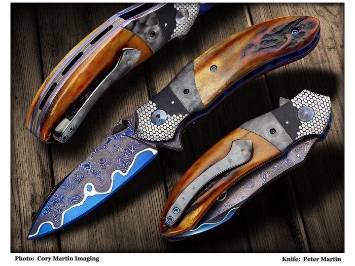 Knives from... No. 269: Rainbow Damascus and Peter Martin's Magnificent Folders - Knife, Master, Damascus, Yandex Zen, Jackknife, Longpost