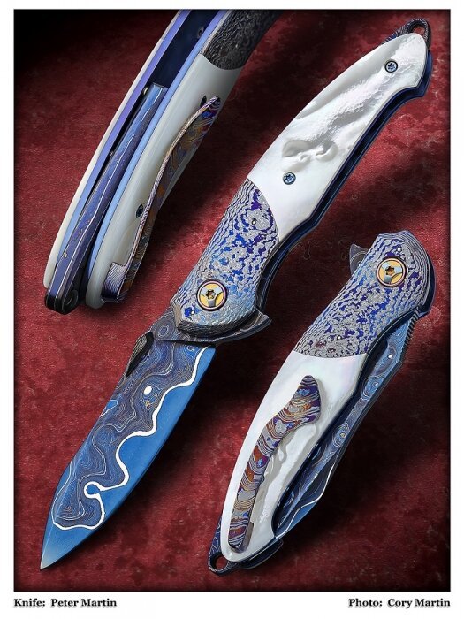 Knives from... No. 269: Rainbow Damascus and Peter Martin's Magnificent Folders - Knife, Master, Damascus, Yandex Zen, Jackknife, Longpost