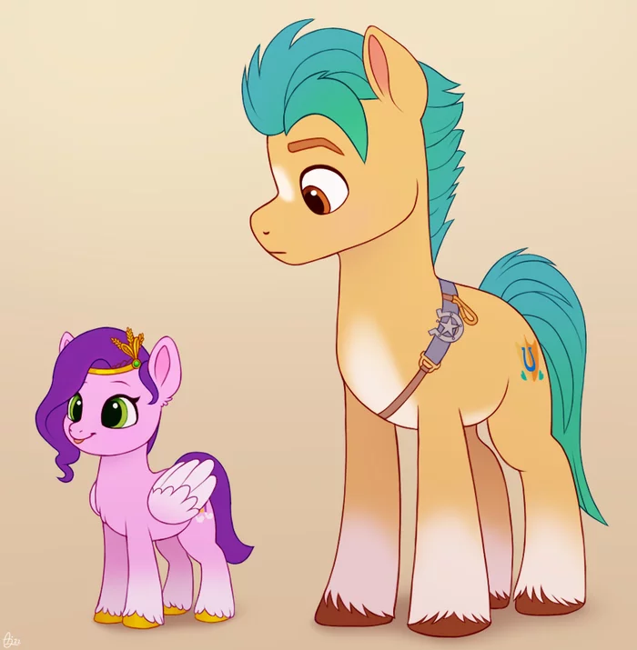 Little Pipp - My Little Pony, Pipp Petals, Hitch Trailblazer, Luminousdazzle