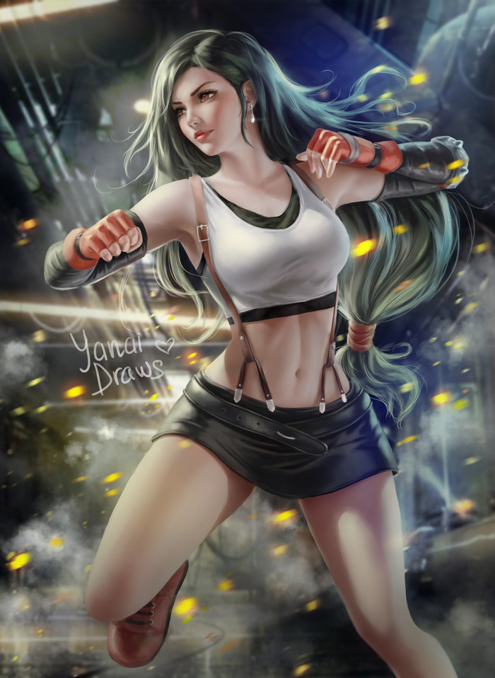    , Final Fantasy, Final Fantasy VII, Tifa Lockhart, , Yanaidraw, 