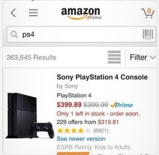 Amazon offers a 10 cent discount on PlayStation - Amazon, Fail, Playstation 4