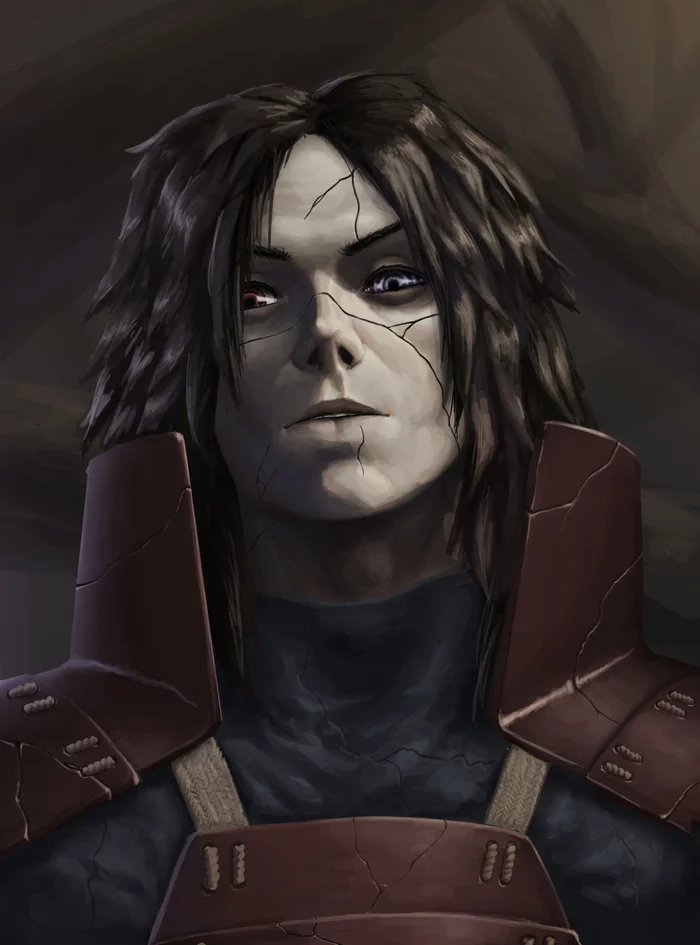 Madara - My, Anime, Drawing, Uchiha Madara, Naruto, Art, Digital drawing, Anime art