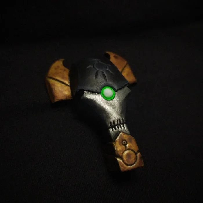 Ozkan Codifier - My, Needlework without process, Polymer clay, Лепка, Warhammer 40k, Necrons, Longpost
