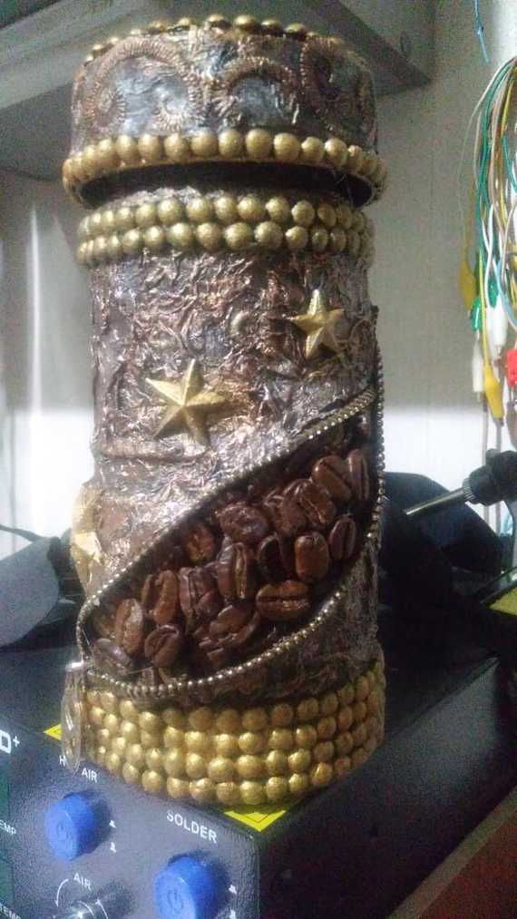 Coffee cans - My, Crafts, Needlework without process, Longpost