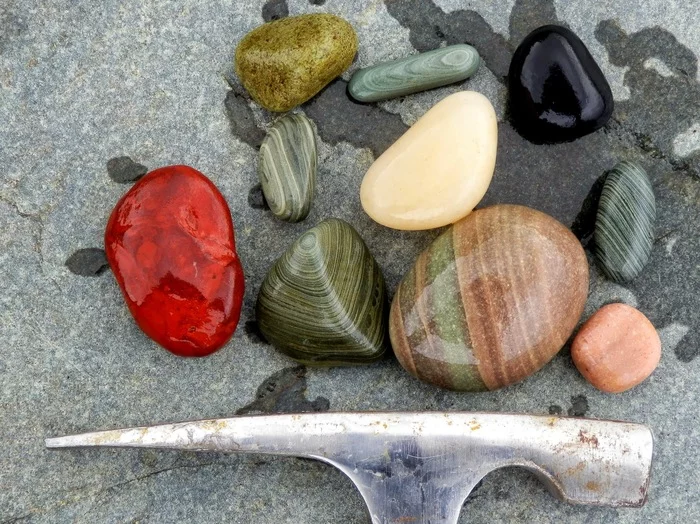 Wet pebbles - My, A rock, Travels, Vologodskaya Oblast
