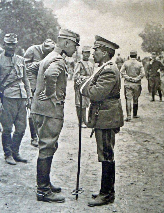 Корнилов и австрийцы - Германия, Историческое фото, Первая мировая война, Лавр Корнилов, Длиннопост