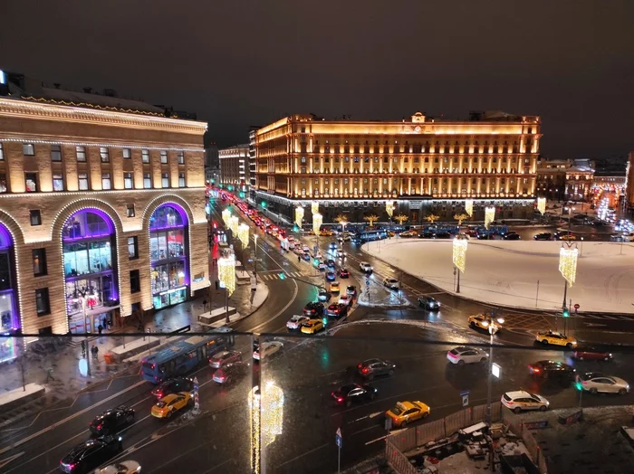 Lubyanka from the roof of Nautilus - My, Lubyanka, Roof, Photo on sneaker, Mobile photography