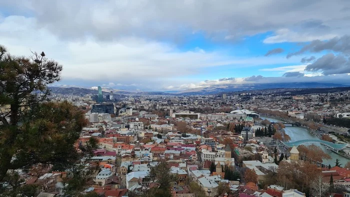 Panorama of Tbilisi from Narikala Fortress - My, Georgia, Travels, Tourism, Tbilisi, The photo, sights