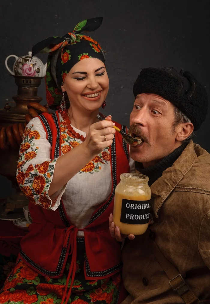 Pechkin and Solokha - My, Cosplay, Crossover, Pechkin, Postman, Edward Uspensky, Nikolay Gogol, The photo, Longpost