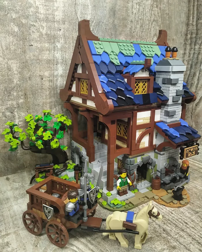 I put together my mini-forge here. - My, Lego, Constructor, Hobby, Middle Ages, Forge, Longpost