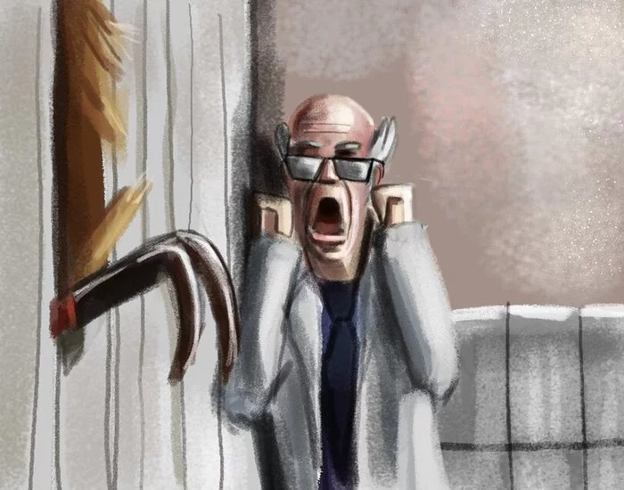 I won't come out! - Half-life, Gordon Freeman, Humor, Shining stephen king, Here comes Johnny, Art