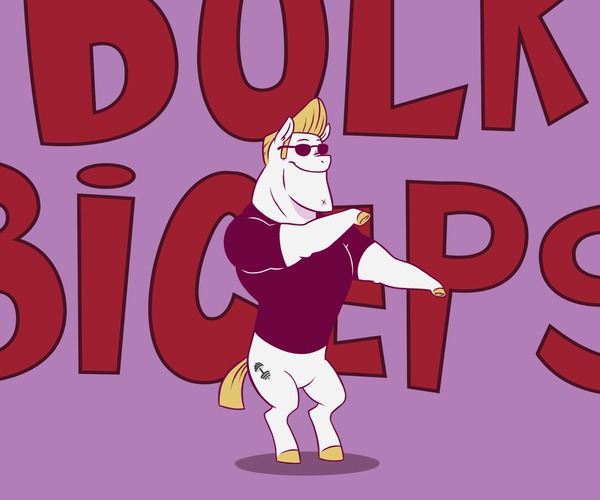 Do the monkey with me! My Little Pony, Bulk Biceps,  , MLP Crossover, , 