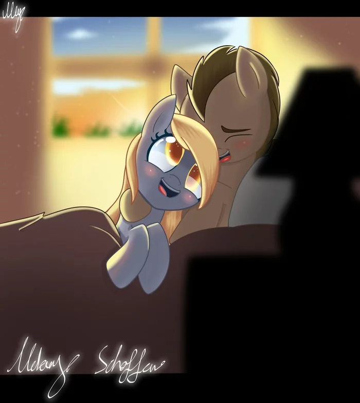 Truly Good Morning - My little pony, Derpy hooves, Doctor Whooves, PonyArt, Art