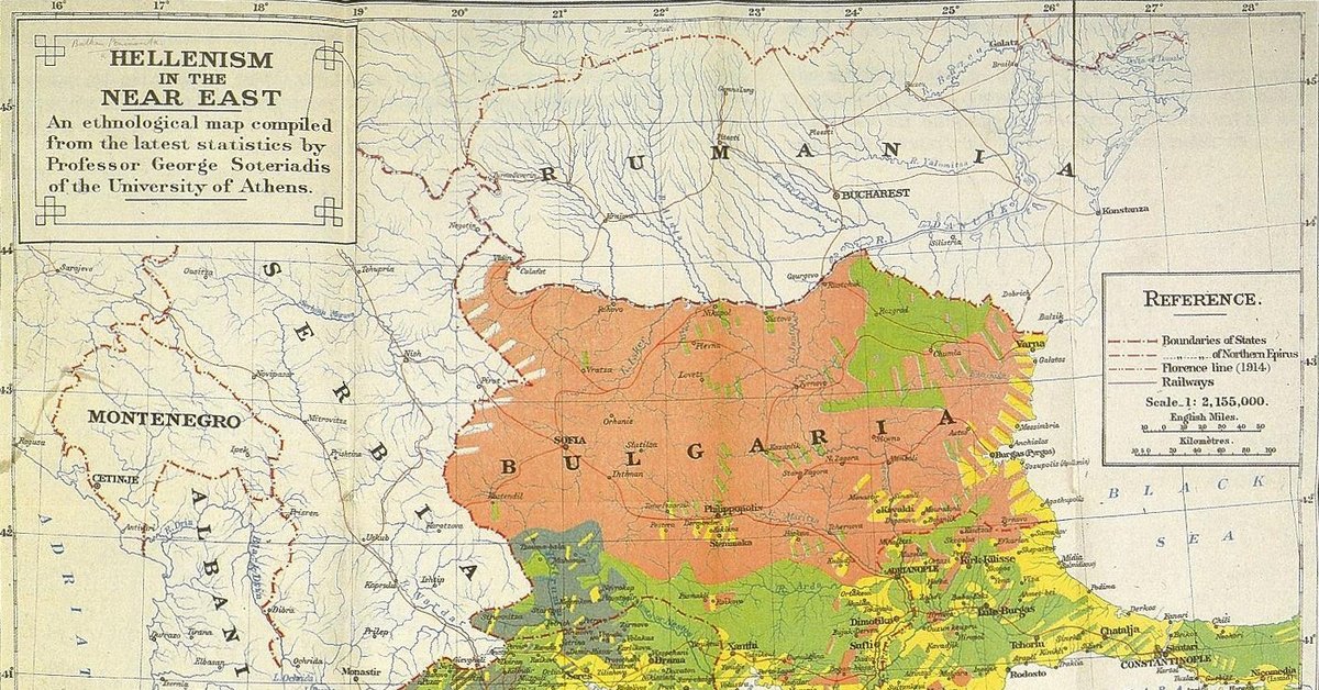 Европа 1918. Запад на карте. Этнологическая карта Турции. Греки 1918. Ethnographic Map of the Akhalkalaki Uyezd [Georgia].