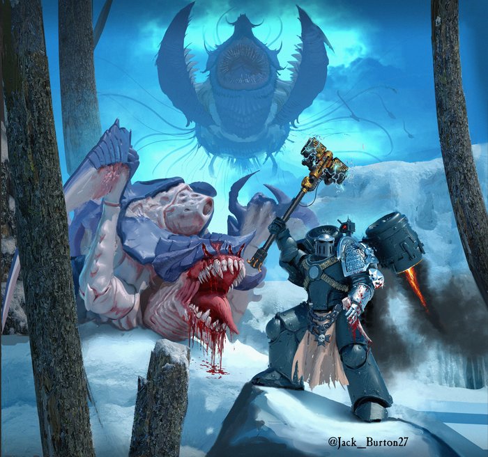 Skitarii & Deathwatch Blackshield by Jack Burton Warhammer 40k, Wh Art, Adeptus Astartes, Skitarii, Adeptus Mechanicus, Deathwatch, Tyranids, Jack Burton