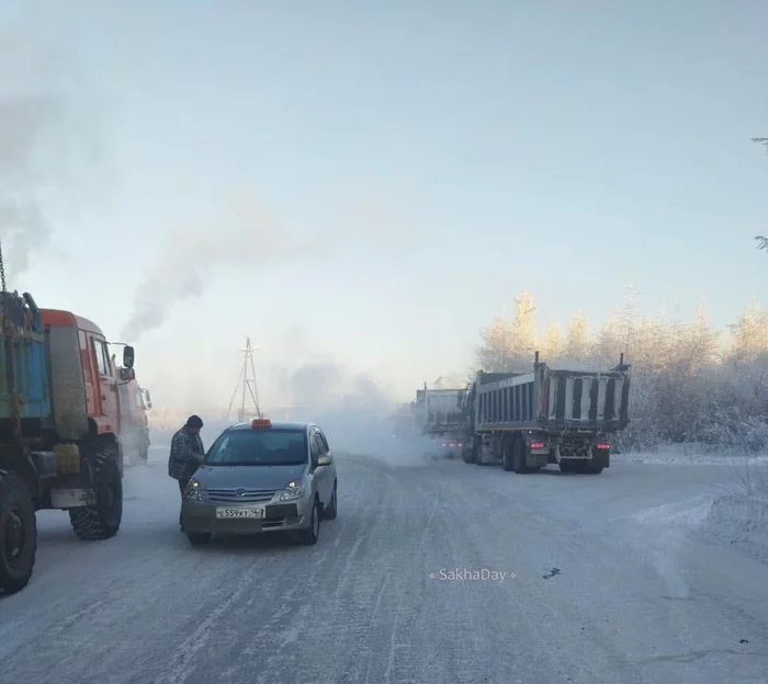 Srednekolymskaya gas station can not cope with the flow of cars going to Chukotka - Yakutia, Chukotka, Track, Northern Sea Route, Concentrating mill, Longpost, Kolyma