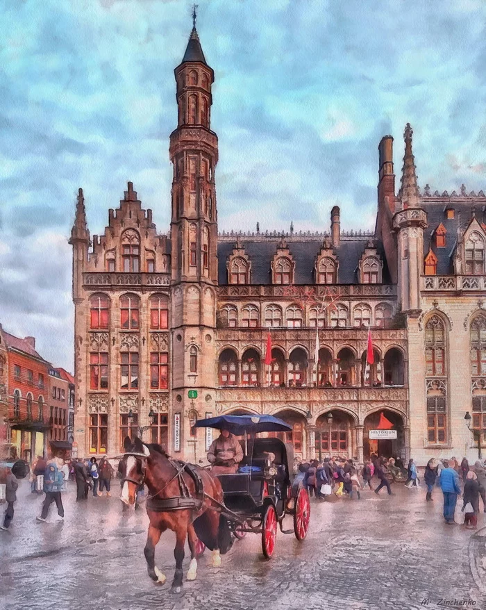Belgium, Bruges - My, Mobile photography, Postprocessing, Belgium, Bruges