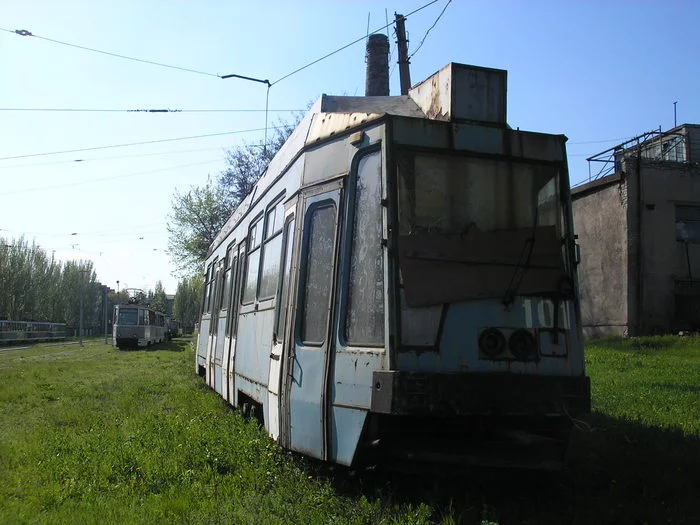 Old trams LT-10 - My, Story, Tram, Public transport, Electric transport, Yenakiieve, Donbass, Longpost