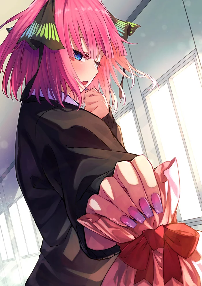 Nino nakano - Anime, Art, Anime art, Gotoubun no hanayome, Nino nakano, Girls, February 14 - Valentine's Day