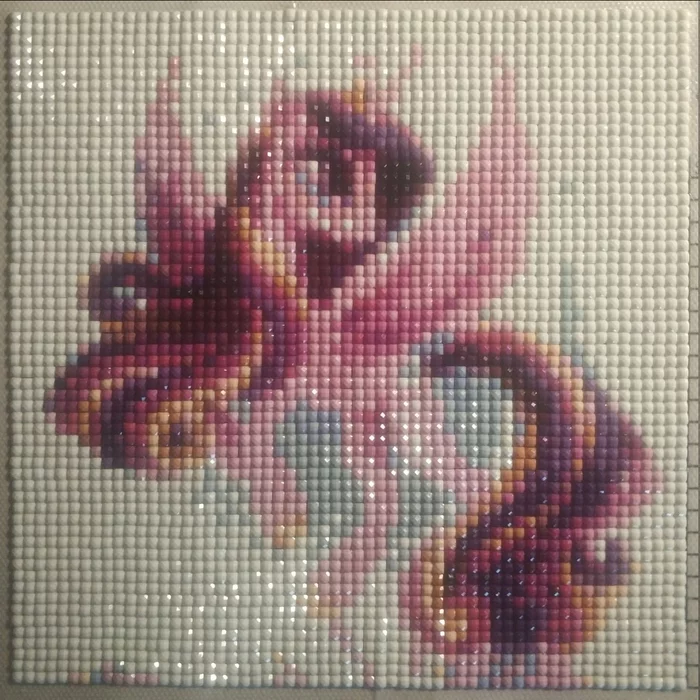 Cadence point of the JPG - My, Princess cadance, My little pony, Diamond mosaic, Needlework with process, Longpost