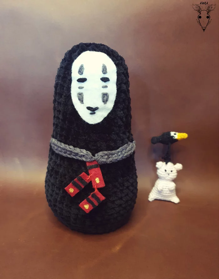 Faceless Crochet - My, Amigurumi, Crochet, Soft toy, Needlework without process, Spirited Away, Hayao Miyazaki