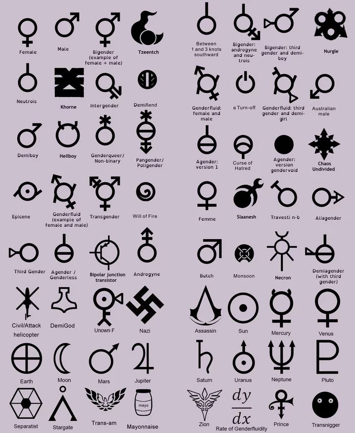 A complete list of 72 possible genders! Choose yours as soon as possible! - Gender, Gender issues, Memes, LGBT