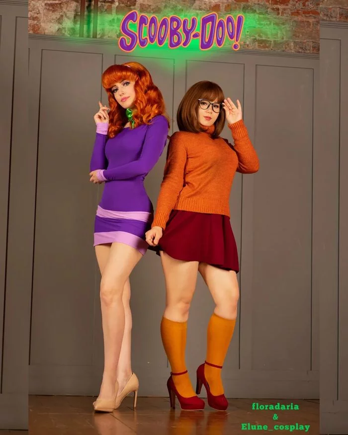 Velma and Daphne - NSFW, Velma Dinkley, Daphne Blake, Scooby Doo, Cosplay, Erotic, Instagram, Longpost