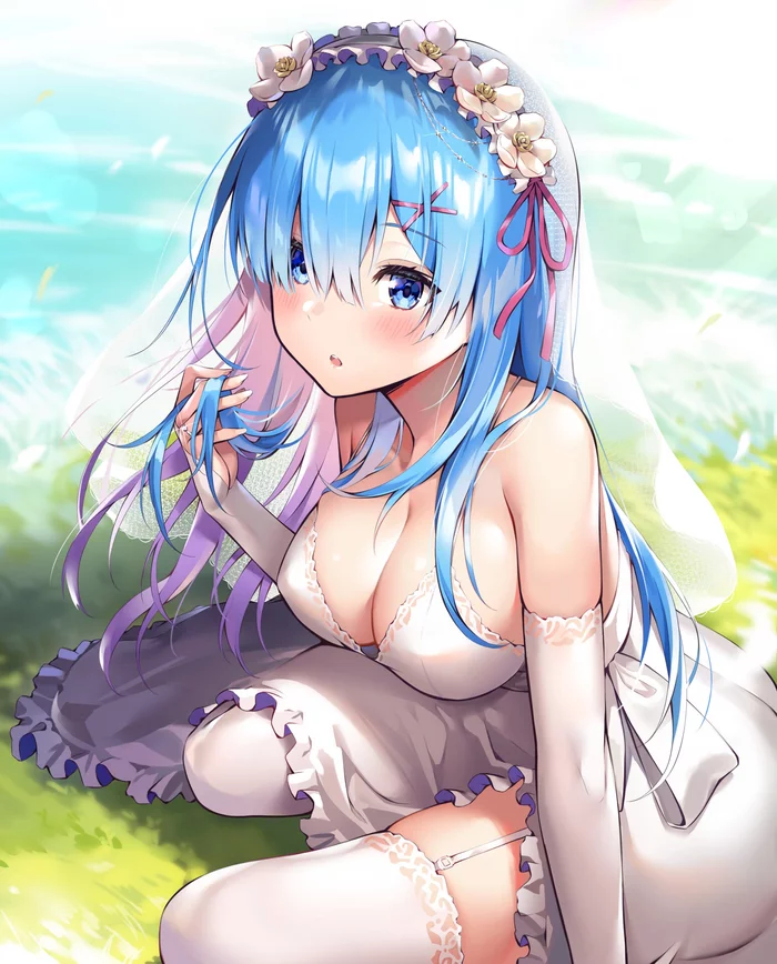 Невеста - Re:Zero Kara, Rem (Re:Zero Kara), Anime Art, Аниме