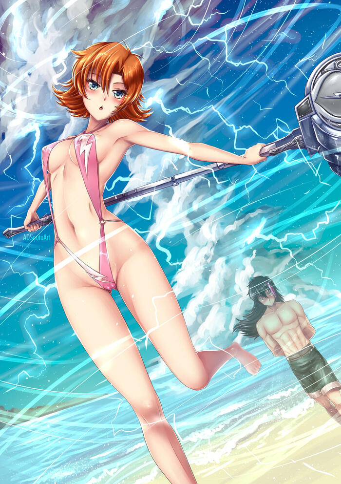  RWBY, , Anime Art, , Nora Valkyrie, , Lie ren, Adsouto, , 