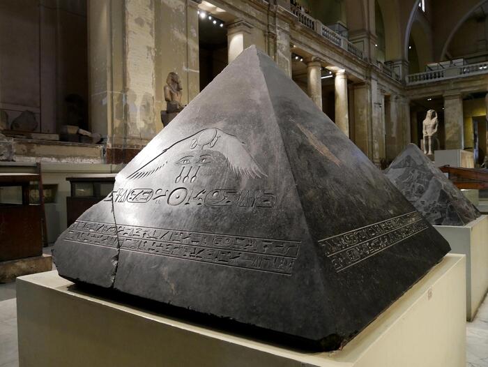 Keystone, aka pyramidion - Pyramids of Egypt, Pharaoh, Egypt, Cairo, Archeology