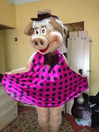 Свинья в купальнике танцевала стриптиз для полиции в Бурятии