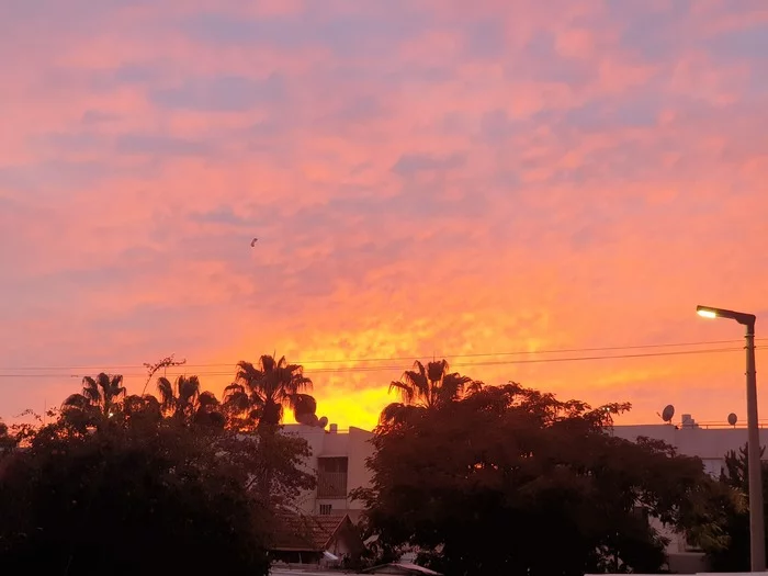 Scarlet Sunset - My, Sunset, Israel