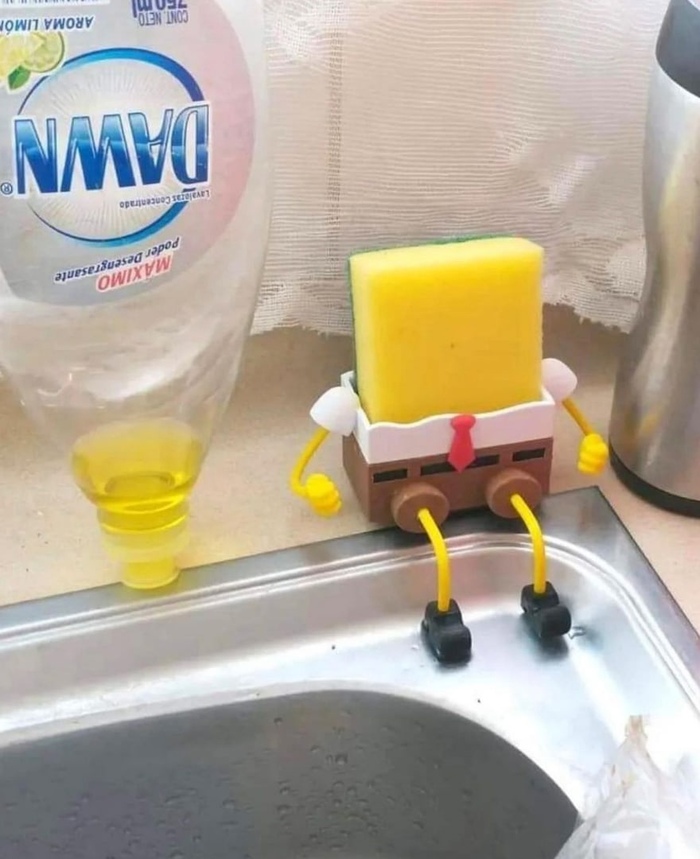 Губку только другую нужно)