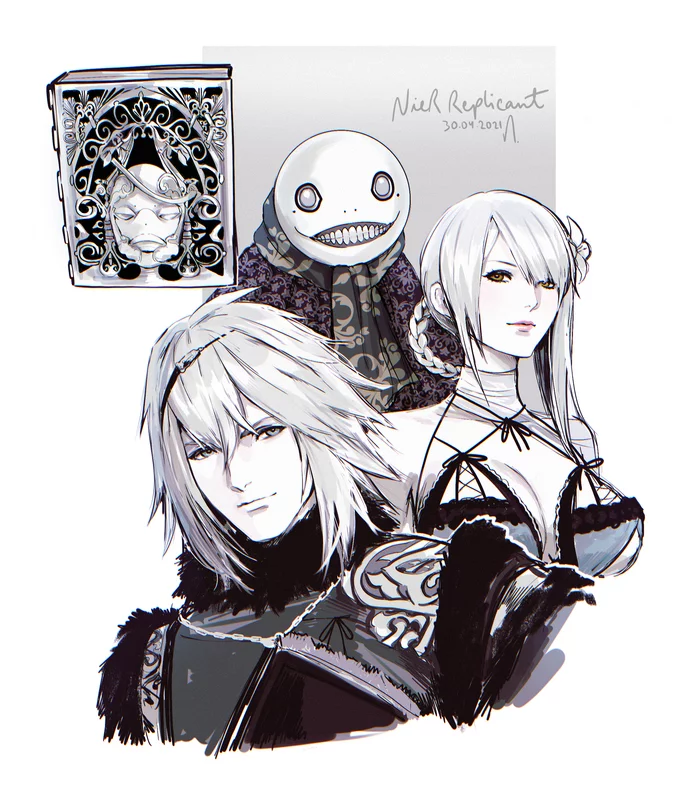 Nier by NValkyrja - NIER, Kaine, Игры, Game Art