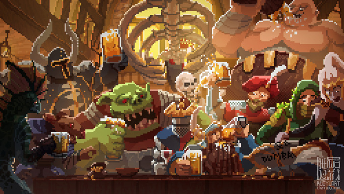 Pixel Warhammer Fantasy Battles byRuo Yu Chen